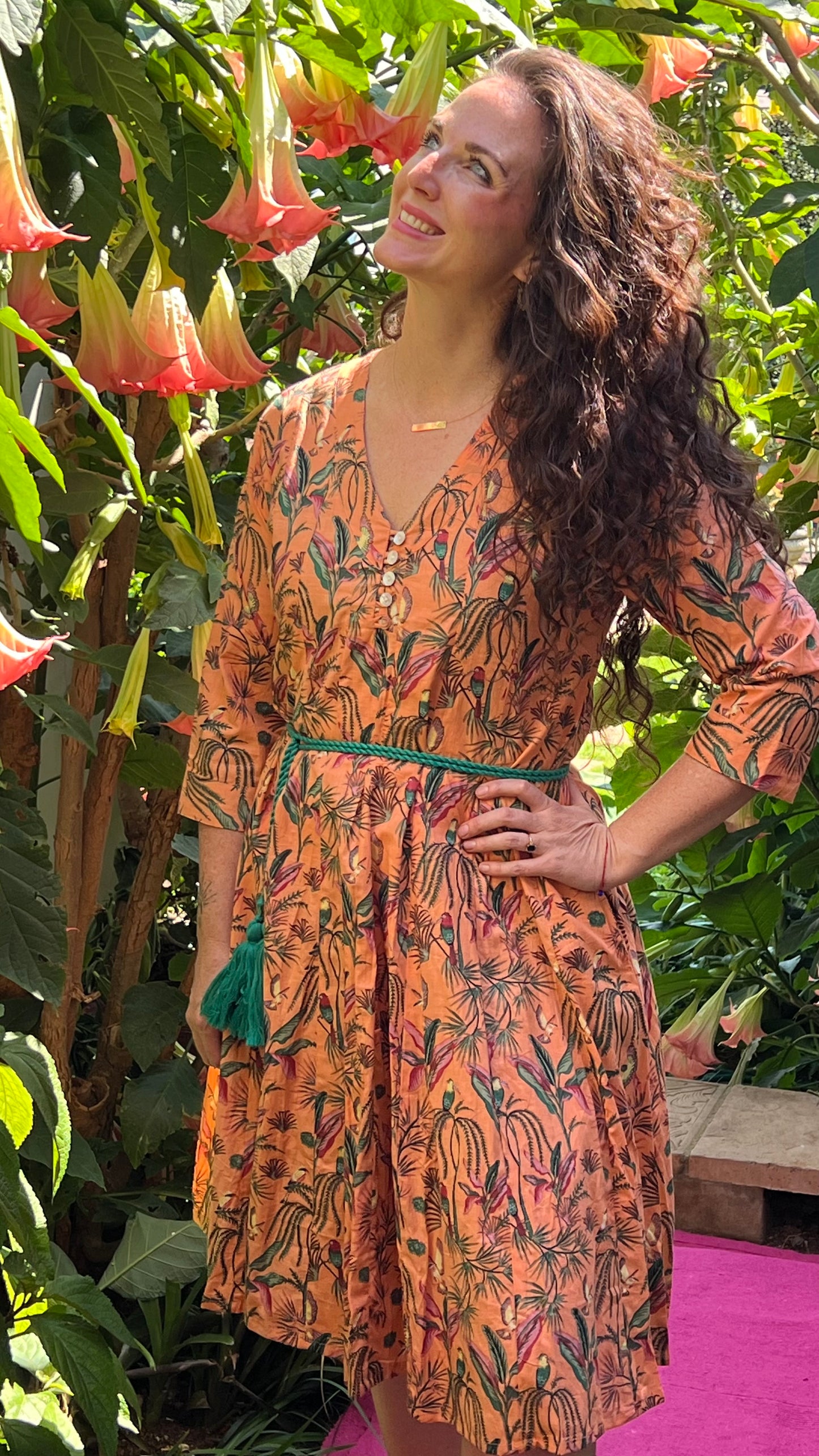 Angel dress - Melon Tropical Garden